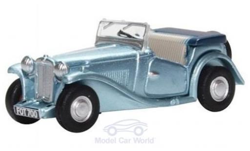 Modelauto MG TC Base metallic blauw RHD 1/76 Oxford