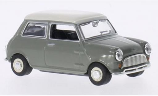 Modelauto Mini Cooper Base grijs/wit RHD 1/43 Oxford