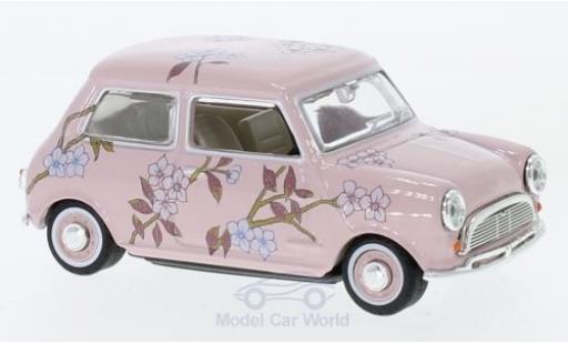 Modelauto Mini Cooper S roze/Dekor RHD 1/43 Oxford