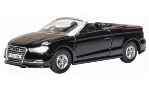 Modelauto Audi S3 cabriolet stronic zwart RHD 1/76 Oxford