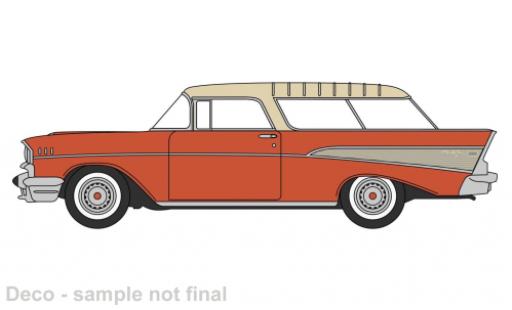 Modelauto Chevrolet Nomad Station Wagon oranje/dor&Atilde;&copy; 1957 1/87 Oxford