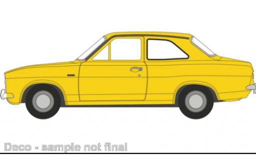 Modelauto Ford Escort MK1 MK I geel 1/76 Oxford