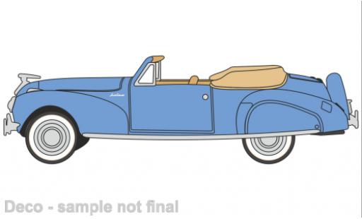 Modelauto Lincoln Continental 1941 Cabriolet blauw 1/87 Oxford