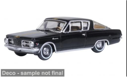 Modelauto Plymouth Barracuda 1965 zwart/gold 1/87 Oxford