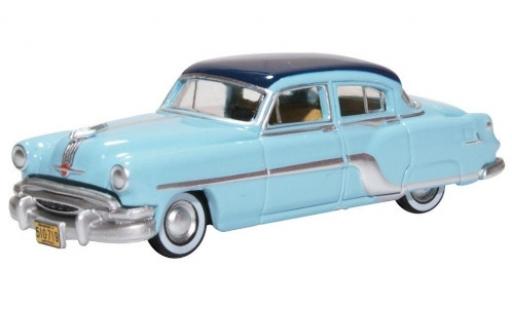 Modelauto Pontiac Chieftain Base blauw/blauw 1954 1/87 Oxford