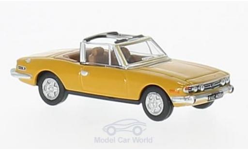 Modelauto Triumph Stag Base geel RHD 1/76 Oxford