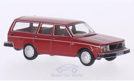 Modelauto Volvo 245 Base Estate rood RHD 1/76 Oxford