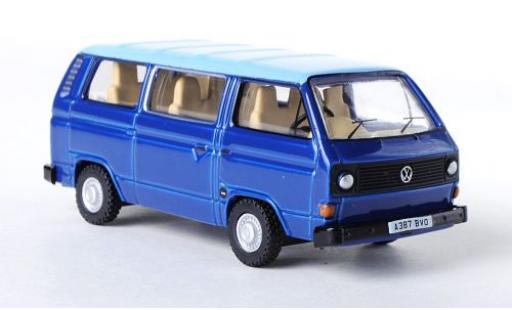 Modelauto Volkswagen T3 Base Bus blauw/blauw RHD 1/76 Oxford