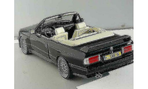 Bmw M3 Cabriolet 1/18 Autoart E30 zwart jantes bbs 17 pouces modelauto