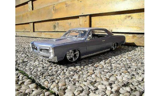 Pontiac GTO 1966 1/18 Welly blauw ciel modelauto