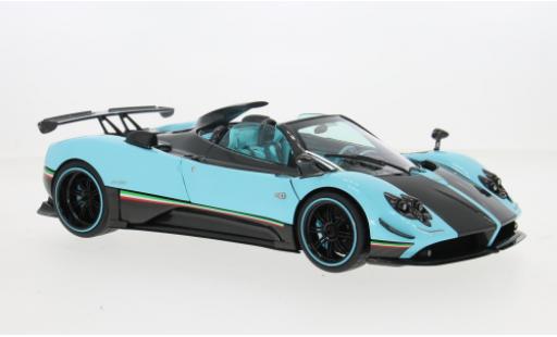 Modelauto Pagani Zonda Uno blauw/zwart 1/18 Almost Real