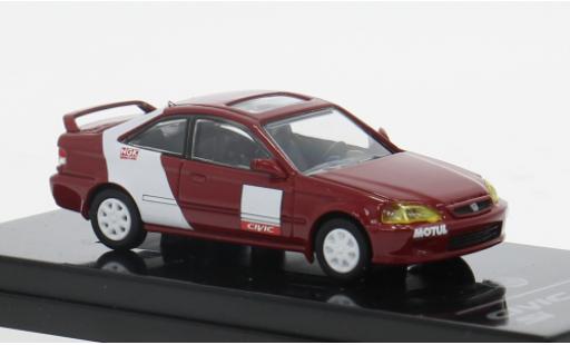 Modelauto Honda Civic Si rood/wit 1999 1/64 Para64