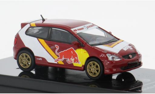 Modelauto Honda Civic Type R (EP3) rood/Dekor 2001 1/64 Para64