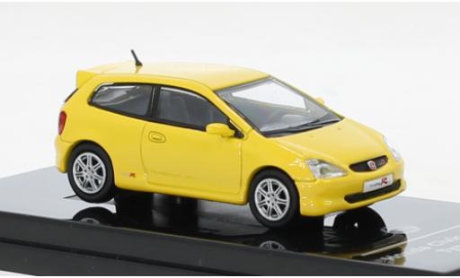 Modelauto Honda Civic Type R (EP3) geel 2001 1/64 Para64