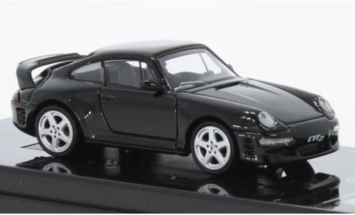 Modelauto Porsche Ruf CTR2 Porsche RUF 2 zwart 1995 1/64 Para64