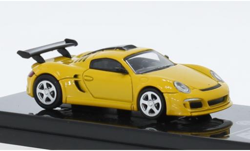 Modelauto Porsche Ruf CTR3 Porsche RUF 3 Clubsport geel 2012 1/64 Para64