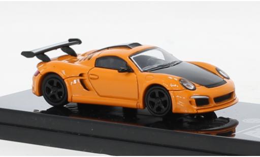 Modelauto Porsche Ruf CTR3 Porsche RUF 3 Clubsport oranje/zwart 2012 1/64 Para64