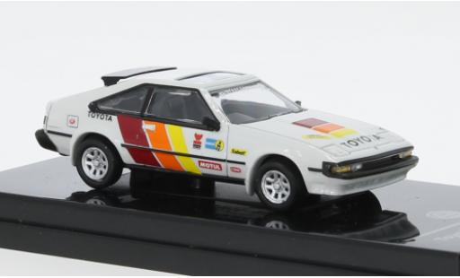 Modelauto Toyota Celica XX Supra wit/D&Atilde;&copy;corer Alpine Rally 1984 1/64 Para64