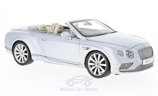 Modelauto Bentley Continental GT Convertible Cabriolet grijs RHD 2016 1/18 Paragon