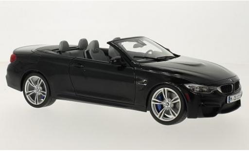Modelauto Bmw M4 Cabriolet (F83) zwart 1/18 Paragon