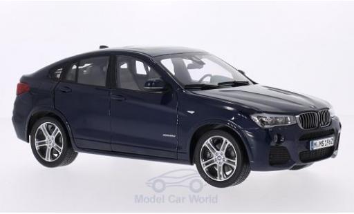 Modelauto Bmw X4 suv metallic blauw 1/18 Paragon