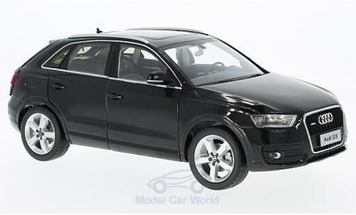 Modelauto Audi Q3 suv zwart 2014 1/18 Paudi