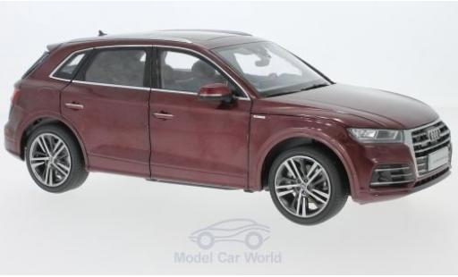 Modelauto Audi Q5 q5l L metallic rood 2018 1/18 Paudi