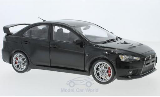 Modelauto Mitsubishi Lancer Evolution X EVO zwart RHD 1/18 Paudi
