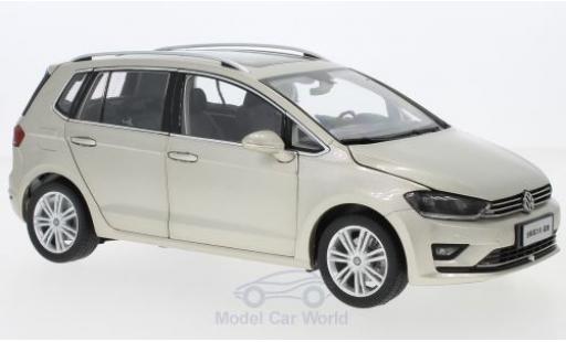 Modelauto Volkswagen Golf Sportsvan Base Sportsvan metallic beige 2018 1/18 Paudi