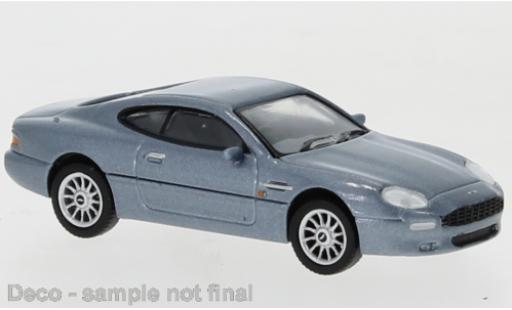 Modelauto Aston Martin DB7 coupe metallic blauw 1994 1/87 PCX87