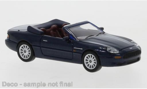 Modelauto Aston Martin DB7 volante metallic blauw RHD 1994 1/87 PCX87