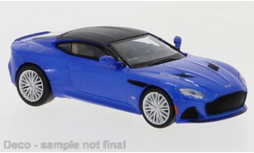 Modelauto Aston Martin DBS superleggera metallic blauw 2019 1/87 PCX87