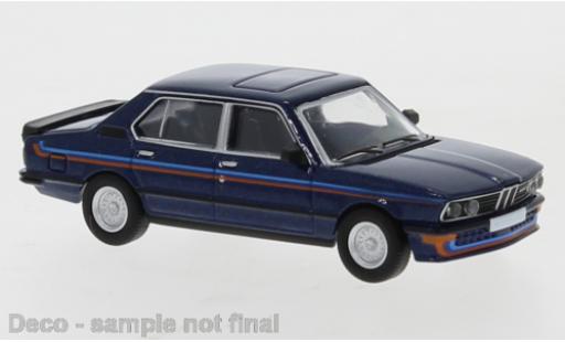 Modelauto Bmw M535 berline i (E12) metallic blauw 1980 1/87 PCX87