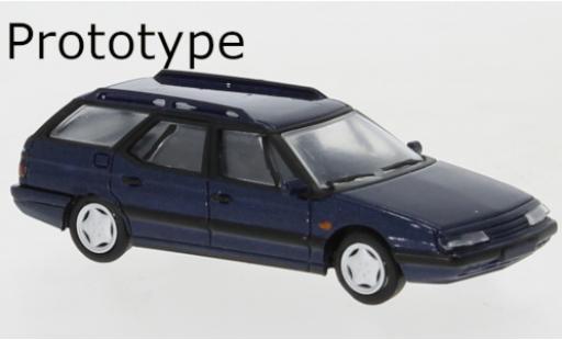 Modelauto Citroen XM Break Stationwagen metallic blauw 1991 1/87 PCX87