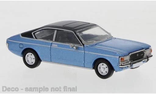 Modelauto Ford Granada Coupe MK I metallic blauw/mat-zwart 1974 1/87 PCX87