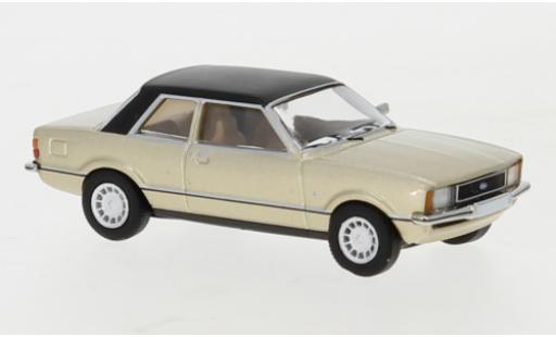 Modelauto Ford Taunus TC2 metallic beige/mat-zwart 1976 1/87 PCX87