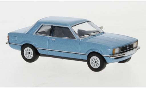 Modelauto Ford Taunus TC2 metallic blauw 1976 1/87 PCX87