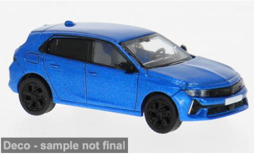 Modelauto Opel Astra Base L blauw 2021 1/87 PCX87