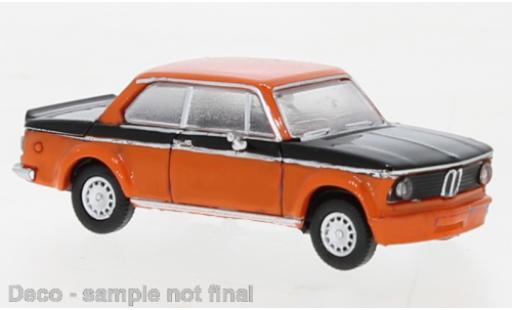 Modelauto Bmw 2002 Turbo oranje/mate-zwart 1973 1/87 PCX87