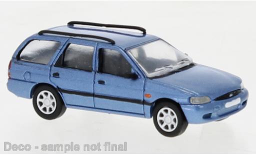 Modelauto Ford Escort Turnier MK VII metallic blauw 1995 1/87 PCX87