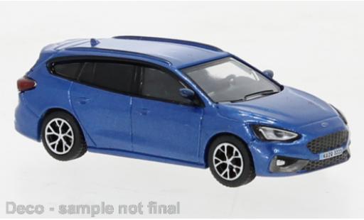Modelauto Ford Focus ST Turnier metallic blauw 2020 1/87 PCX87