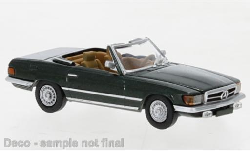 Modelauto Mercedes SL Base (R107) metallic groen 1971 1/87 PCX87