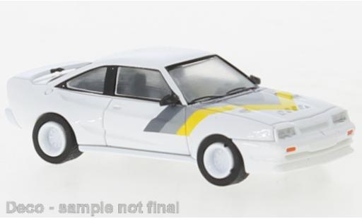 Modelauto Opel Manta B Mattig B matig wit/D&Atilde;&copy;corer 1991 1/87 PCX87