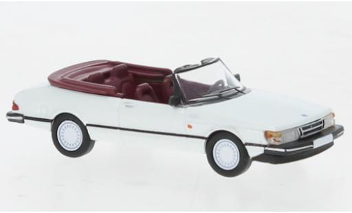 Modelauto Saab 900 Cabriolet metallic wit 1986 1/87 PCX87