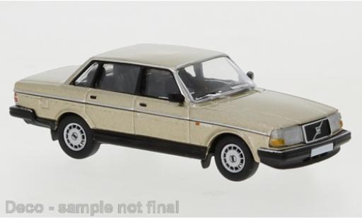 Modelauto Volvo 240 Base metallic beige 1989 1/87 PCX87