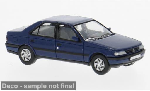 Modelauto Peugeot 405 Base blauw 1987 1/87 PCX87
