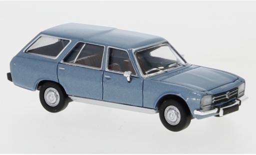 Modelauto Peugeot 504 Break Stationwagen metallic blauw 1978 1/87 PCX87