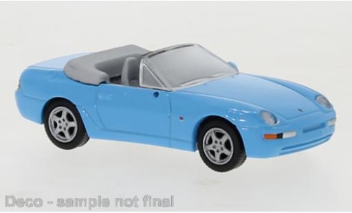 Modelauto Porsche 911 Cabriolet blauw 1991 1/87 PCX87