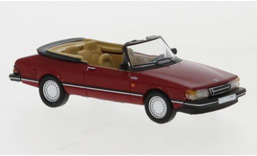 Modelauto Saab 900 Cabriolet rood 1986 1/87 PCX87