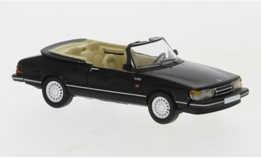 Modelauto Saab 900 Cabriolet zwart 1986 1/87 PCX87